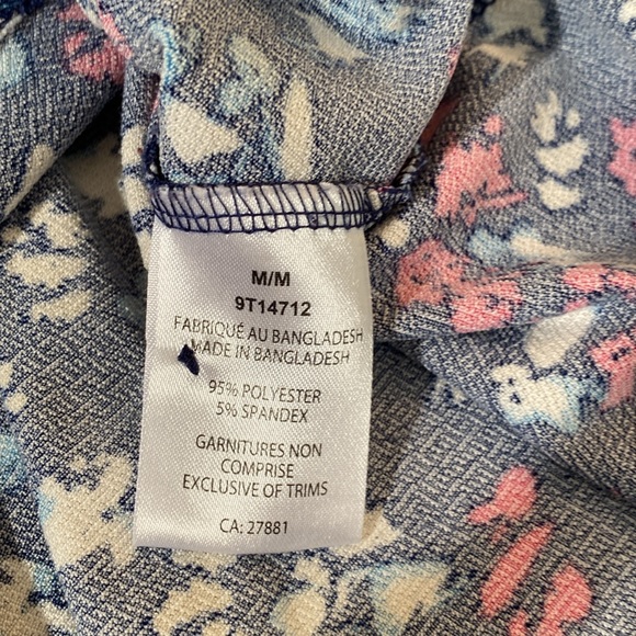 2 dye 4 - pretty floral sleeveless top. Size M - Picture 5 of 9